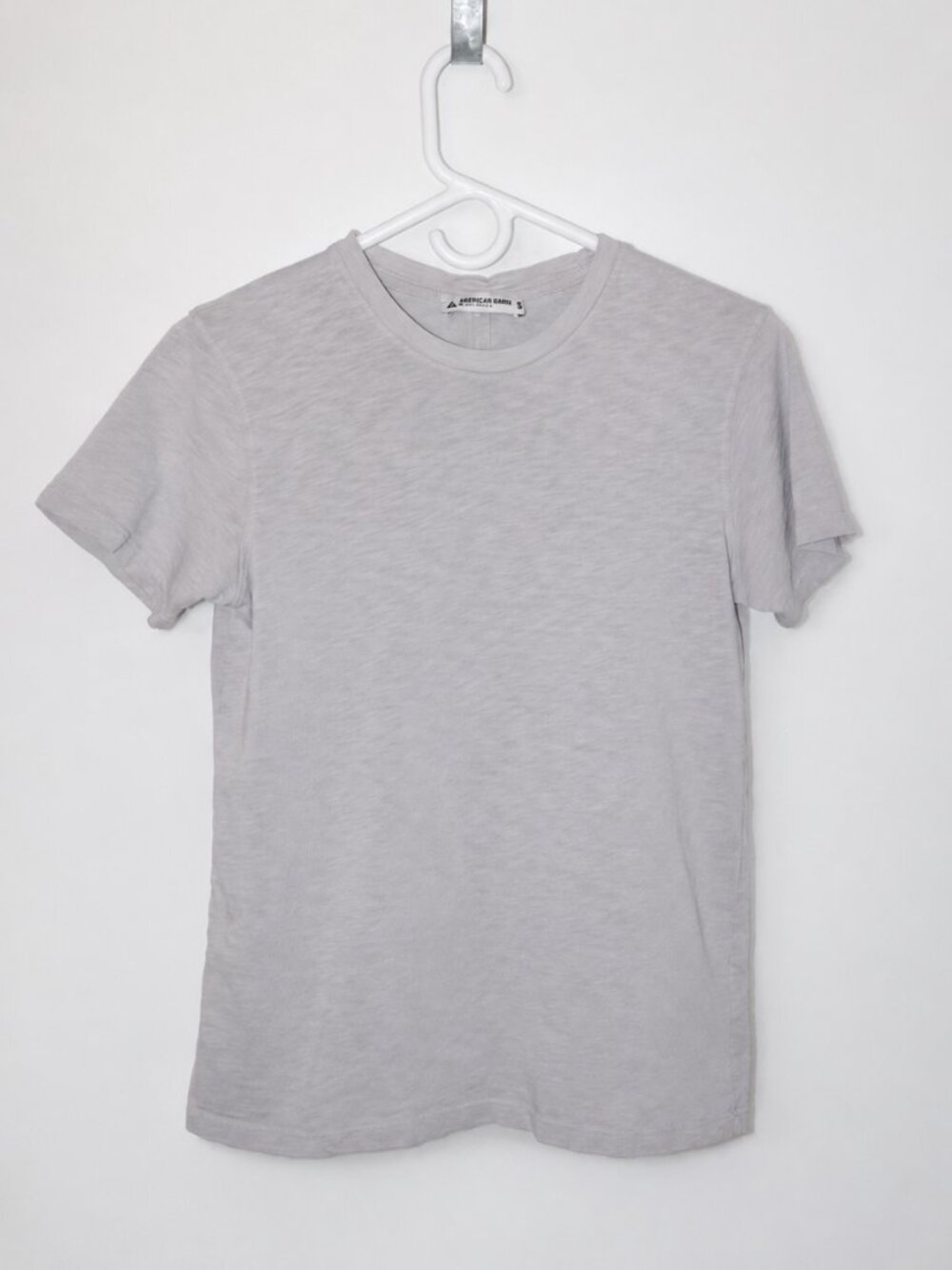 American Giant Classic Crew Neck T-Shirt Light Beige Size Small Made in USA